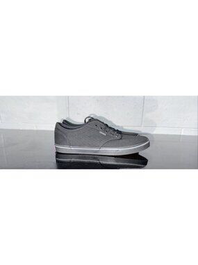 VANS Authentic Lo Pro Womens Canvas Athletic Skate Shoes Size 7.5 Triple Black